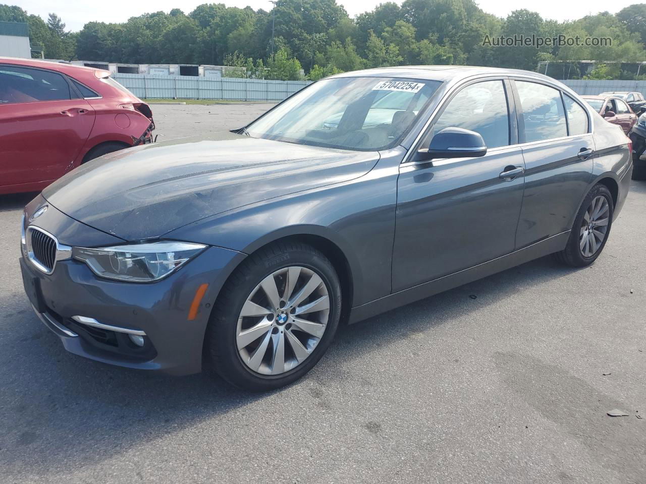 2016 Bmw 340 Xi Gray vin: WBA8B7G59GNT70591