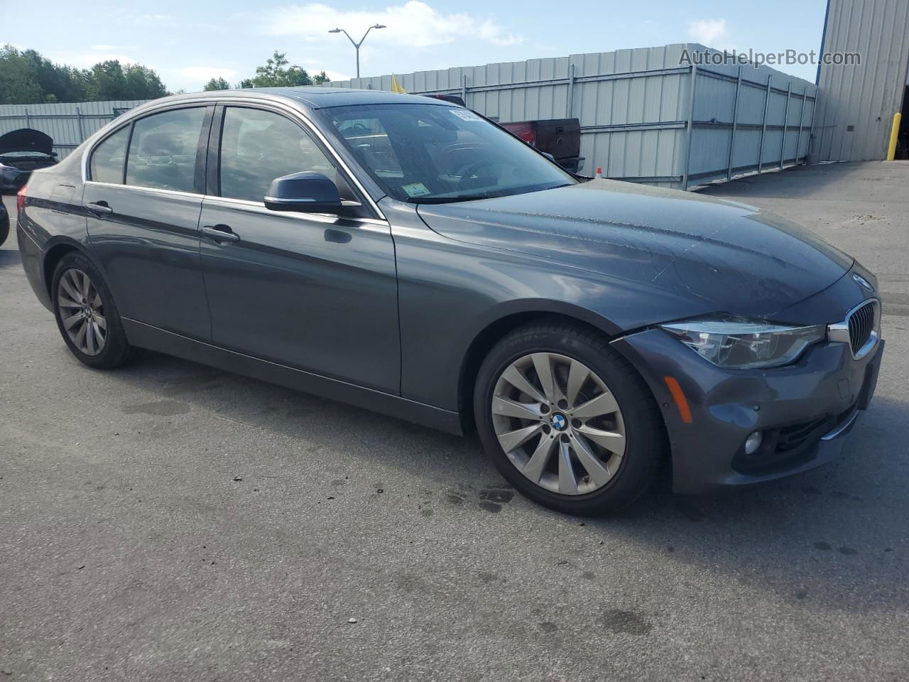 2016 Bmw 340 Xi Gray vin: WBA8B7G59GNT70591