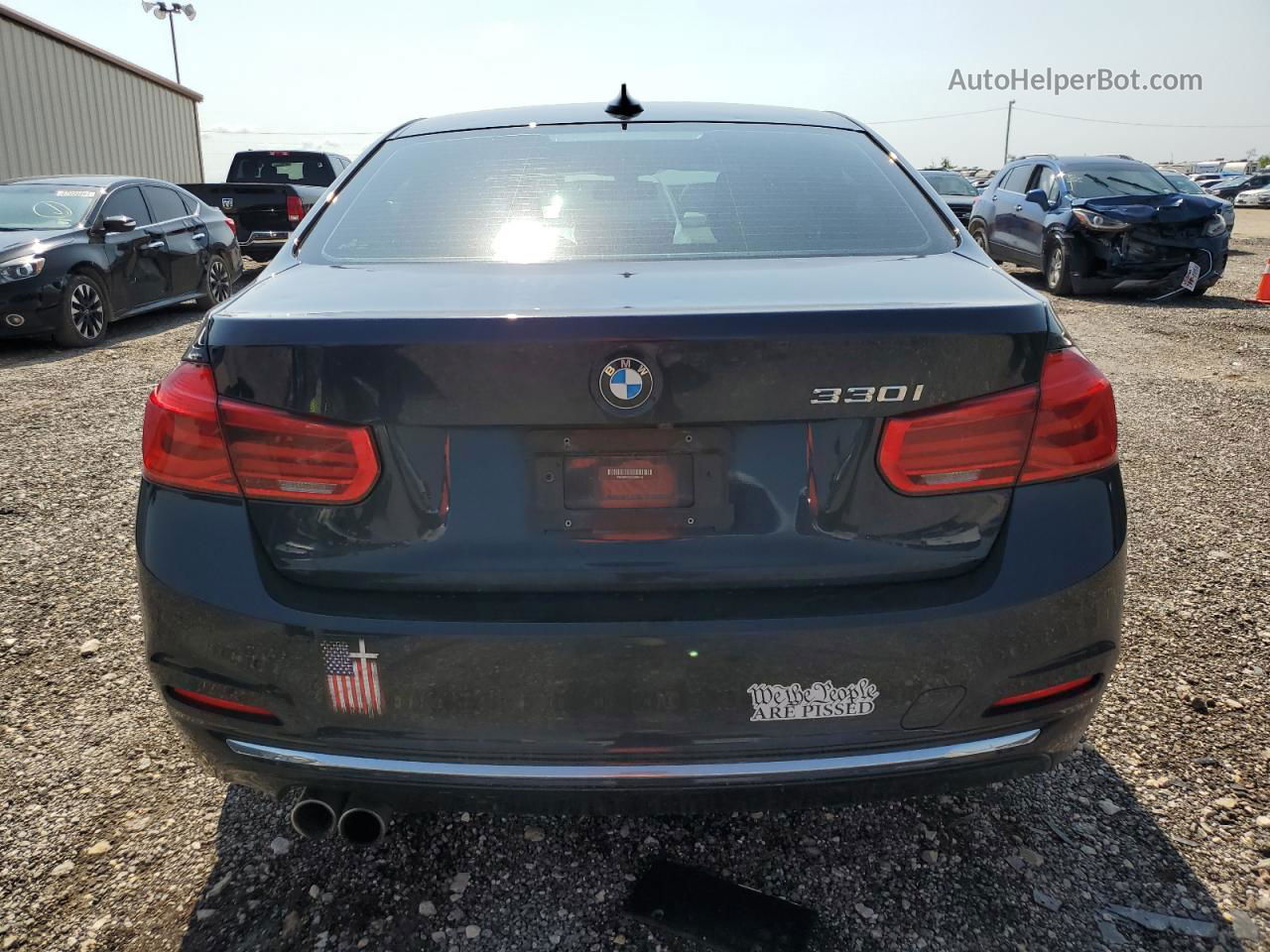 2017 Bmw 330 I Blue vin: WBA8B9C36HK886135