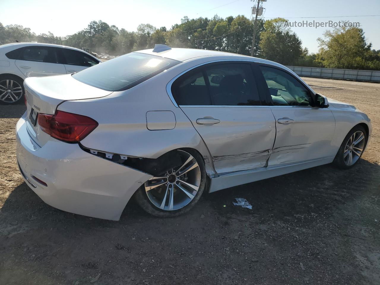 2017 Bmw 330 I White vin: WBA8B9C37HK886113