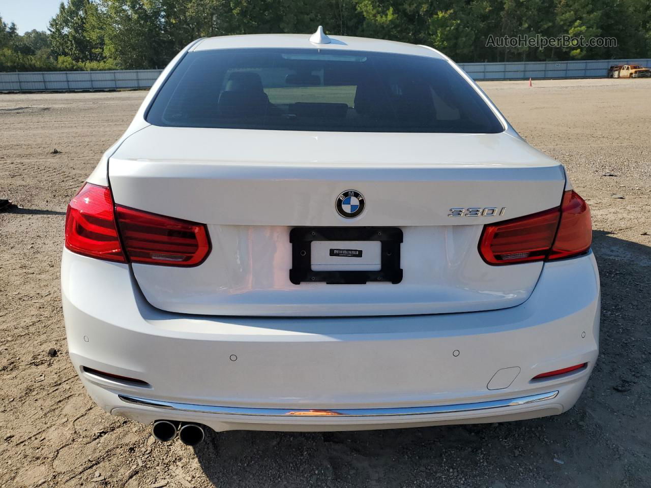 2017 Bmw 330 I White vin: WBA8B9C37HK886113