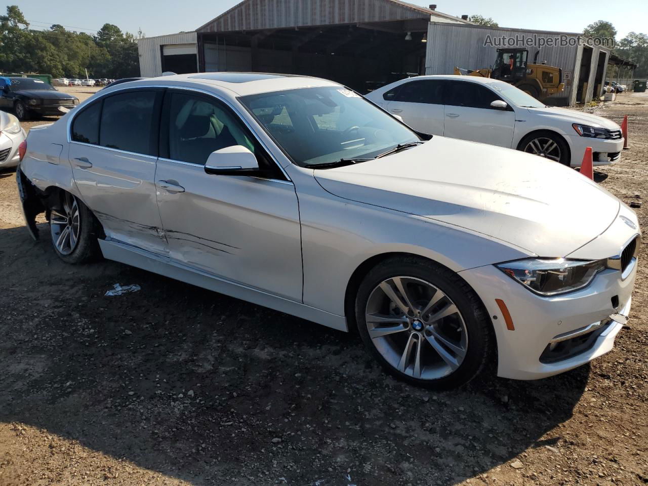 2017 Bmw 330 I White vin: WBA8B9C37HK886113