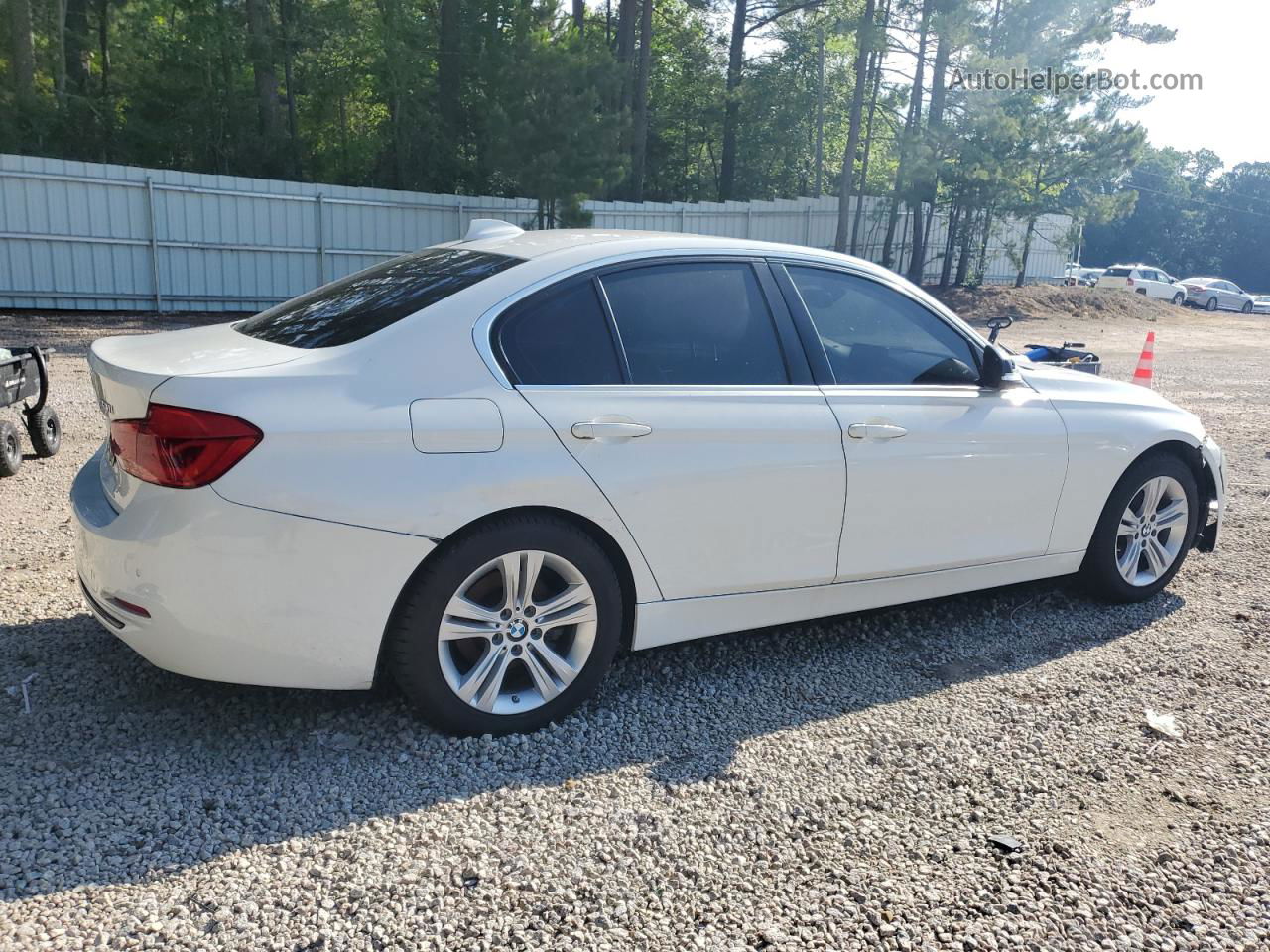 2017 Bmw 330 I White vin: WBA8B9C38HK885181