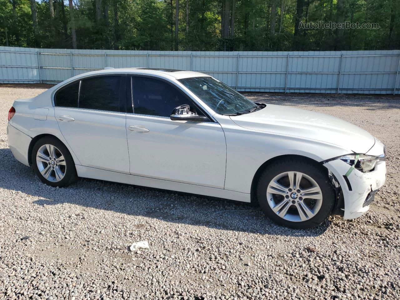 2017 Bmw 330 I White vin: WBA8B9C38HK885181