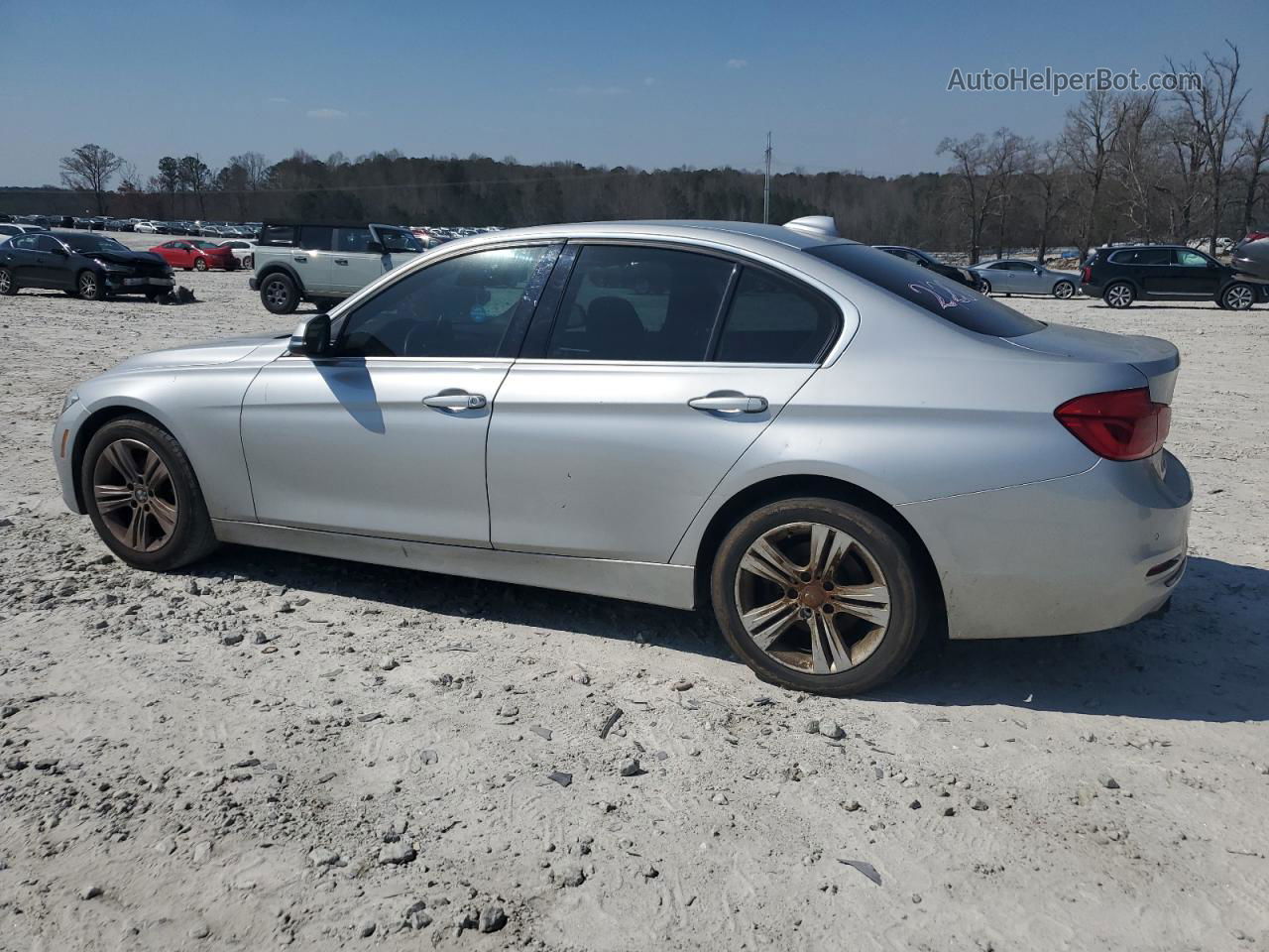 2017 Bmw 330 I Silver vin: WBA8B9C55HK884572