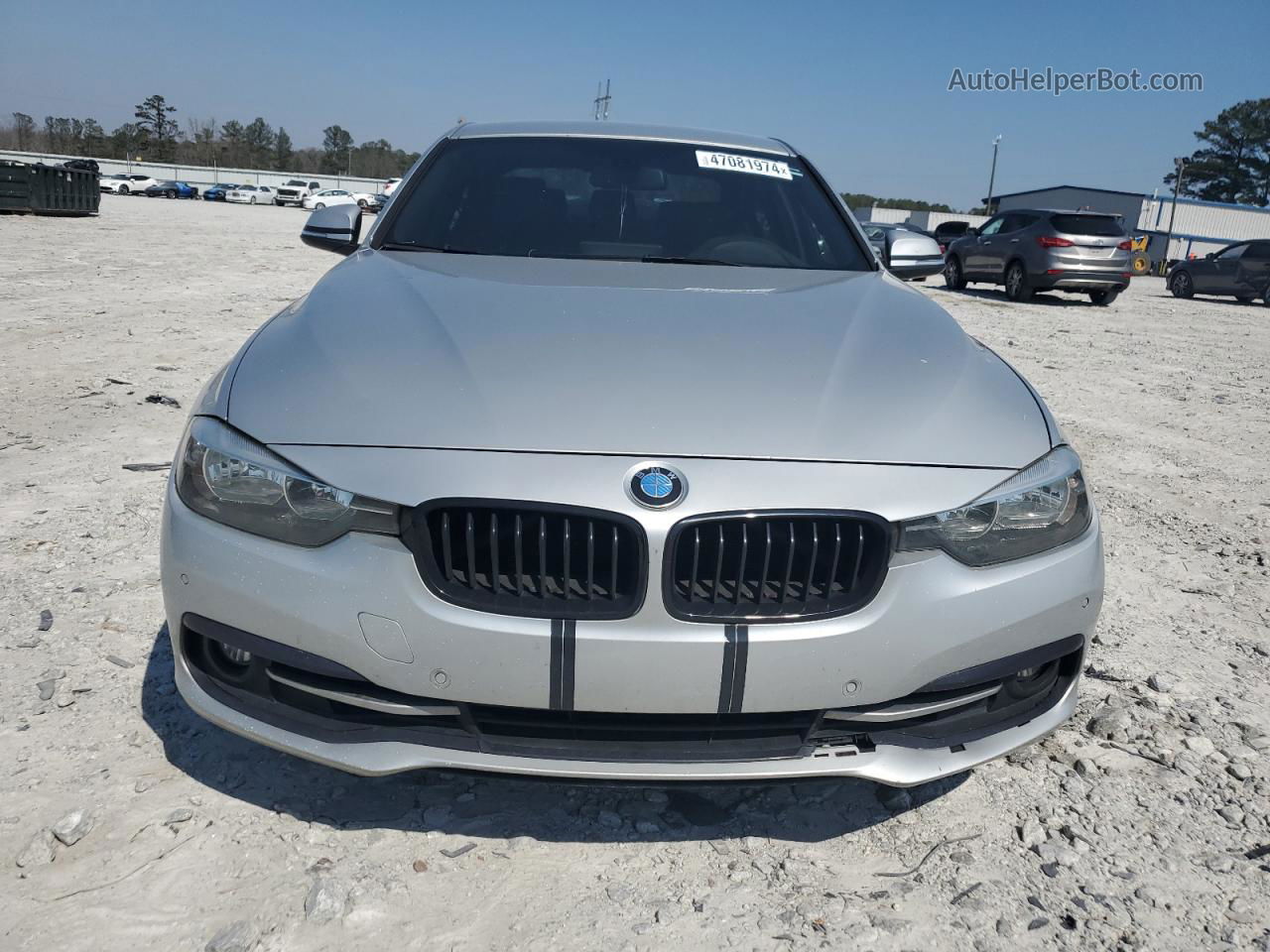 2017 Bmw 330 I Silver vin: WBA8B9C55HK884572