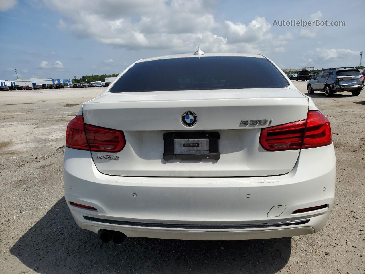 2017 Bmw 330 I White vin: WBA8B9C56HK884564