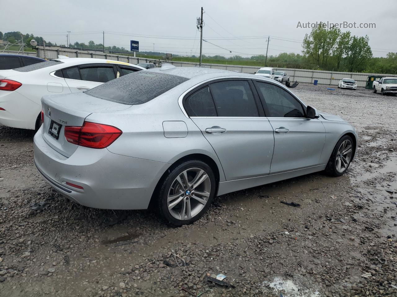 2017 Bmw 330 I Silver vin: WBA8B9G30HNU55217