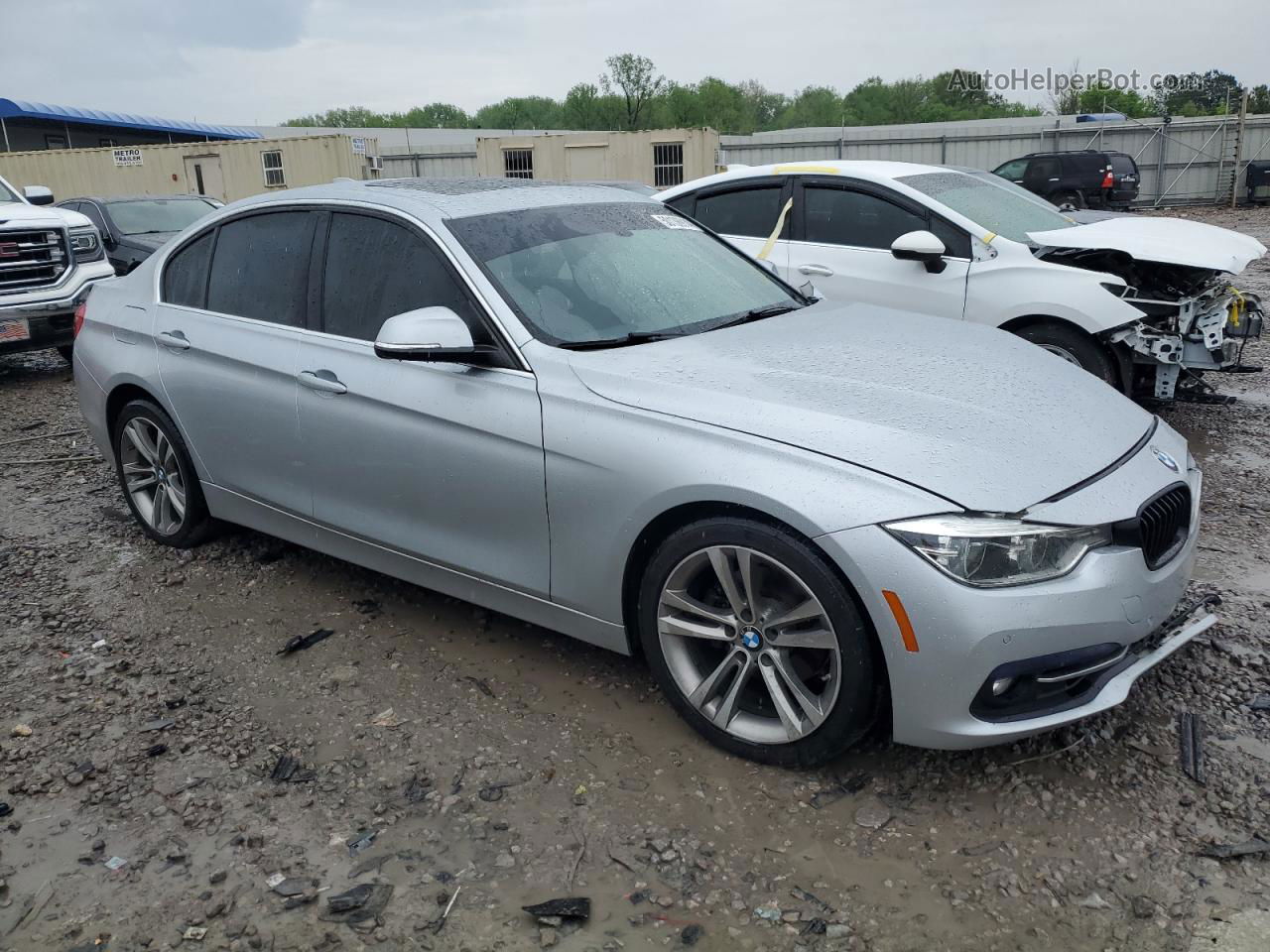 2017 Bmw 330 I Silver vin: WBA8B9G30HNU55217