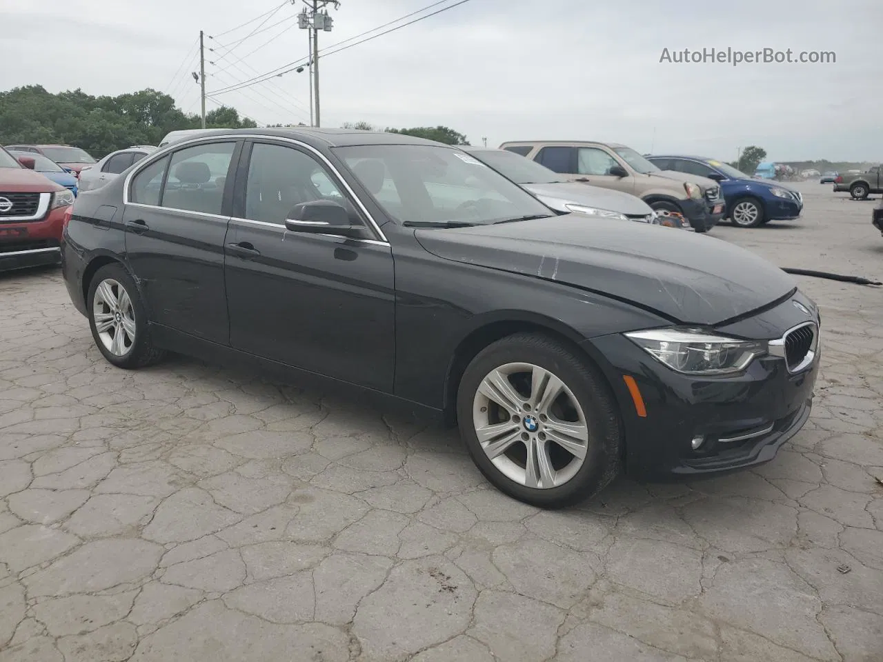 2017 Bmw 330 I Black vin: WBA8B9G31HNU53377