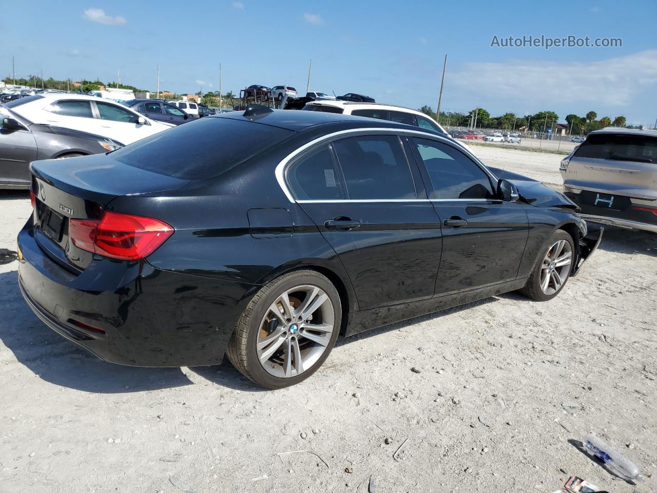 2017 Bmw 330 I Black vin: WBA8B9G32HNU56272