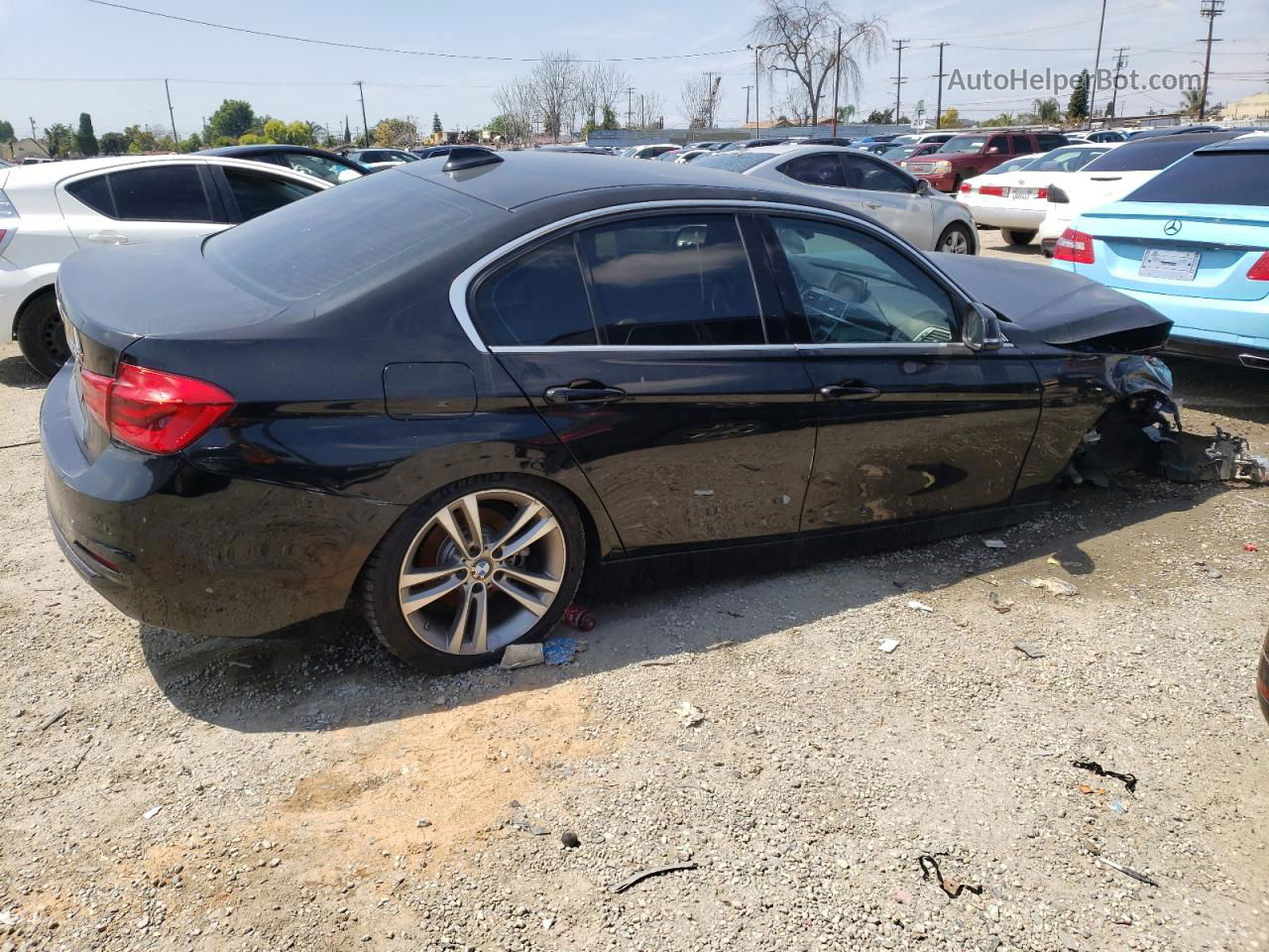 2017 Bmw 330 I Black vin: WBA8B9G33HNU56068