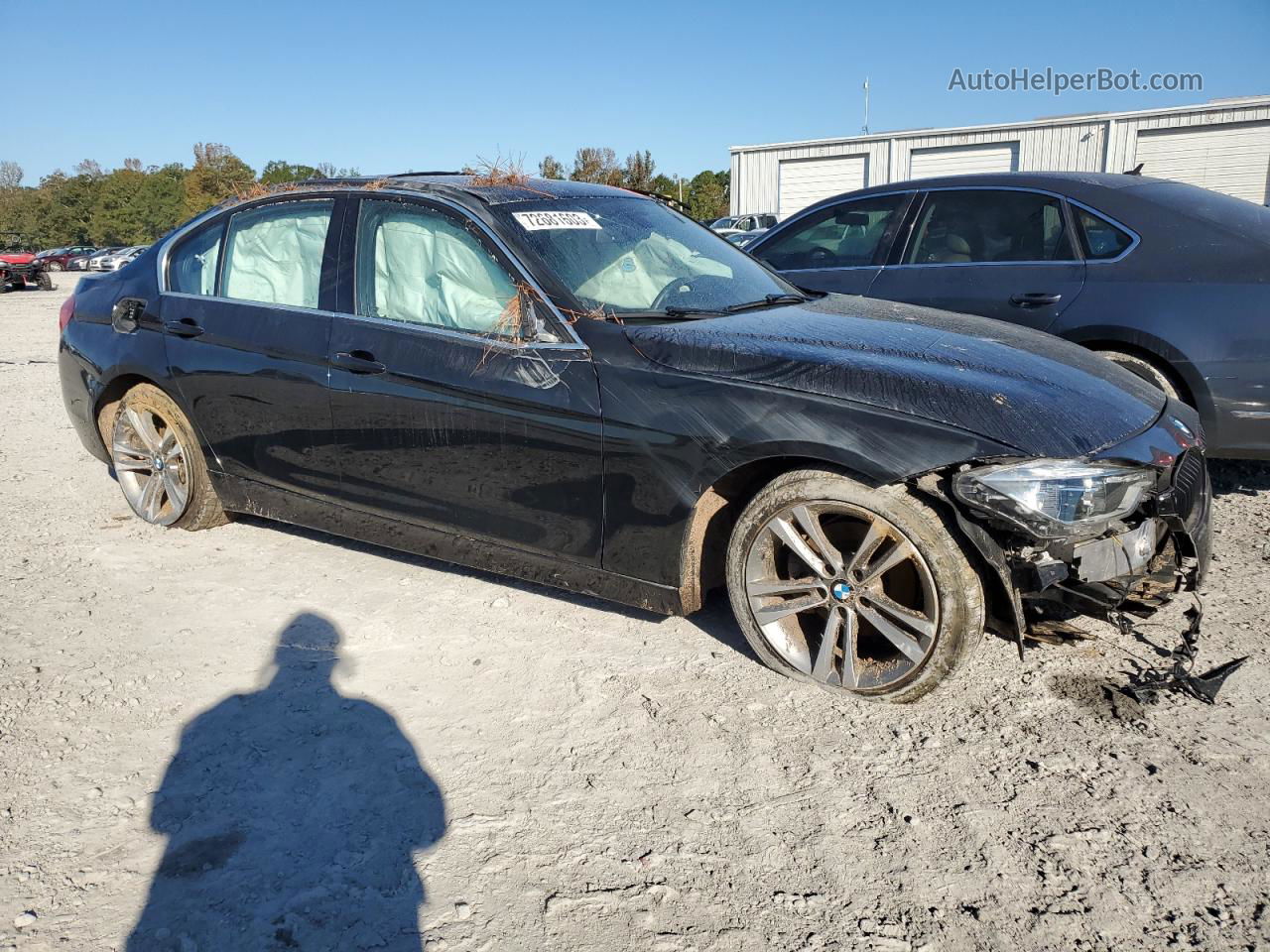 2017 Bmw 330 I Черный vin: WBA8B9G34HNU55222