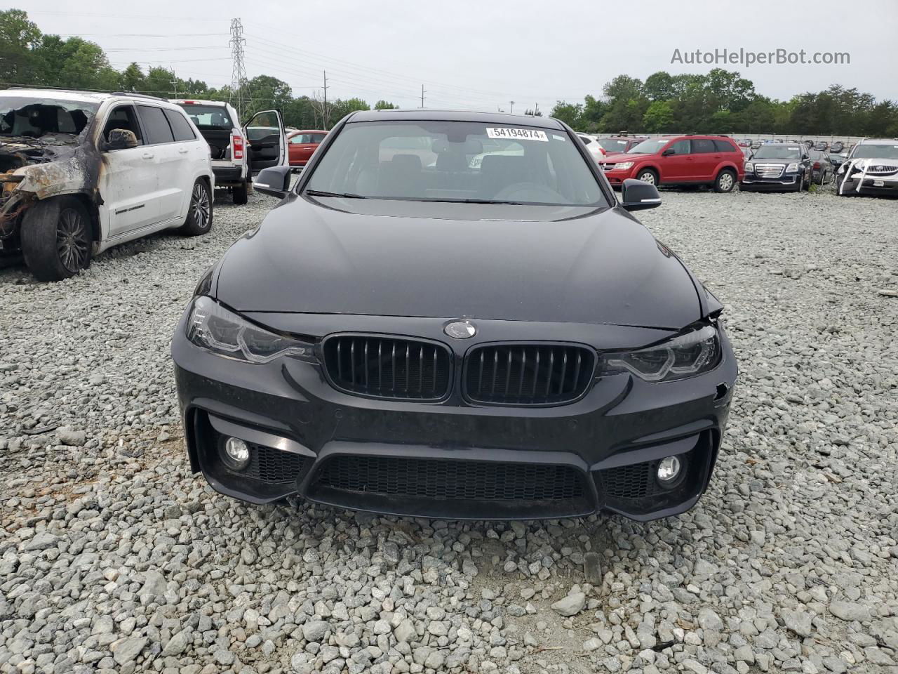 2017 Bmw 330 I Black vin: WBA8B9G37HNU56686