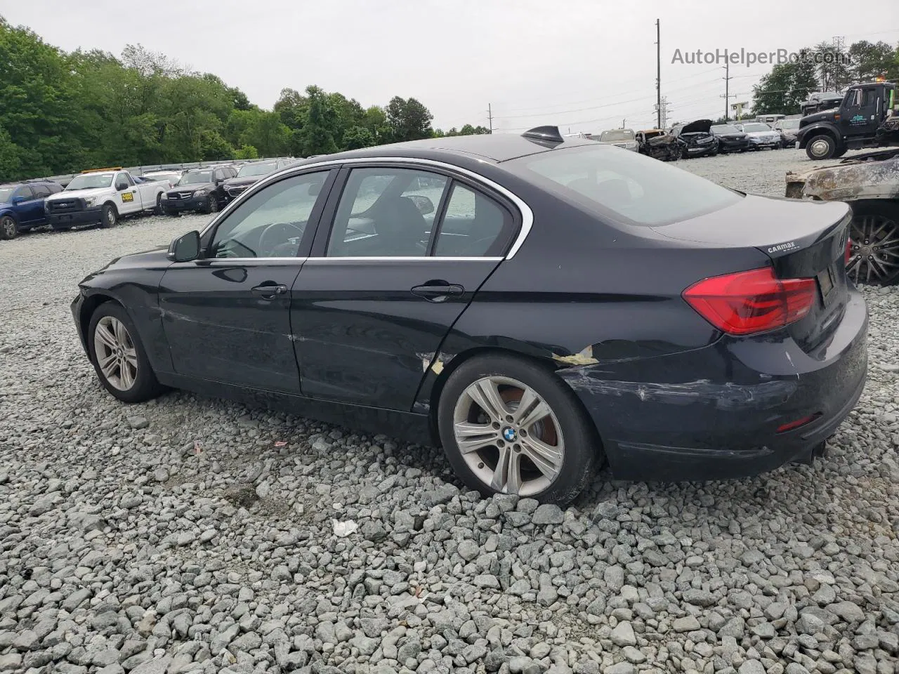 2017 Bmw 330 I Black vin: WBA8B9G37HNU56686