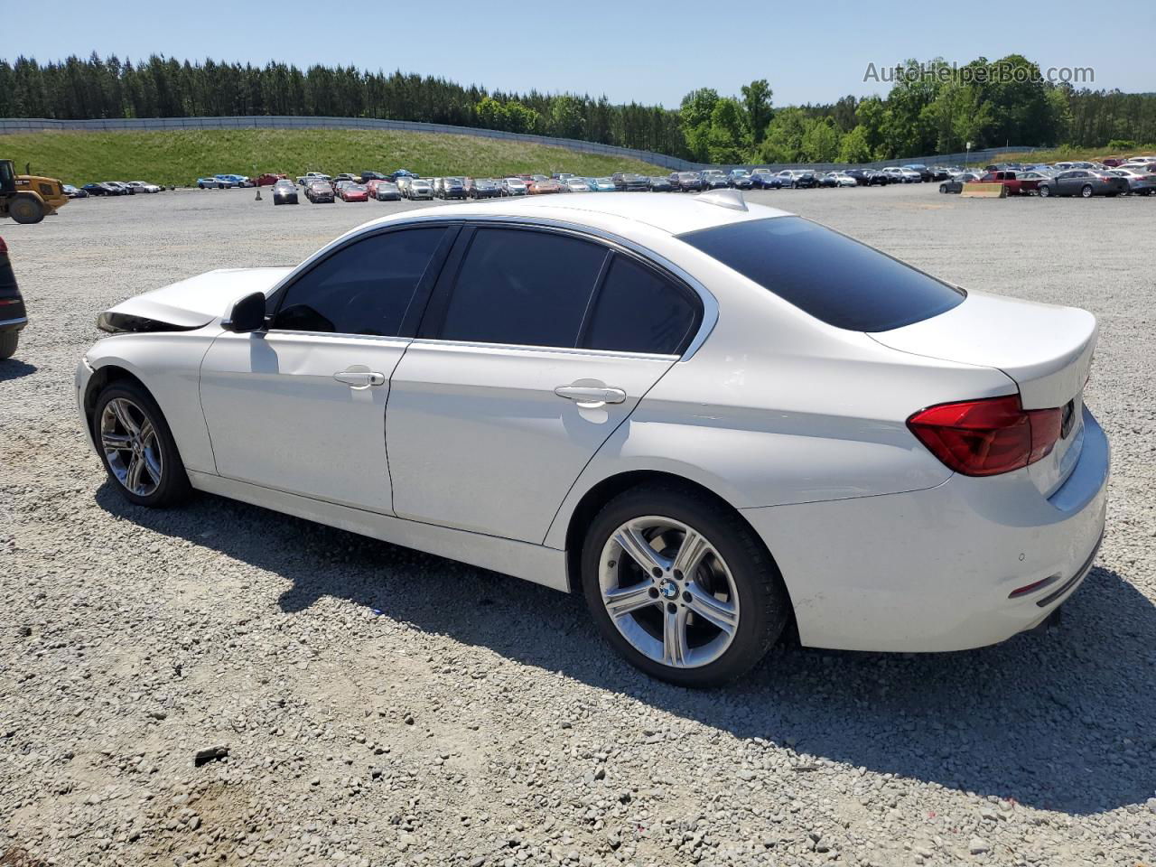 2017 Bmw 330 I White vin: WBA8B9G38HNU53120