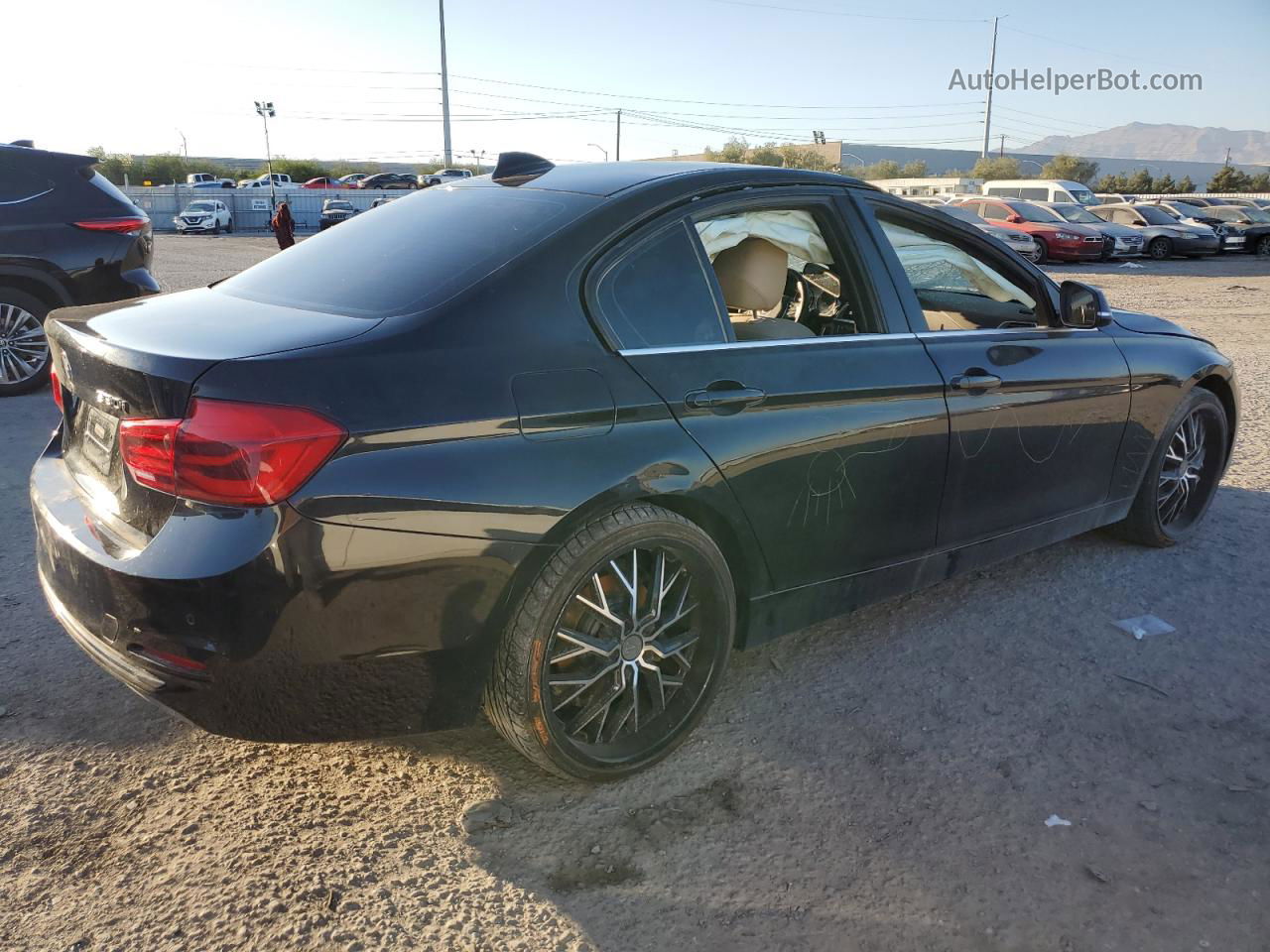 2017 Bmw 330 I Black vin: WBA8B9G38HNU56079