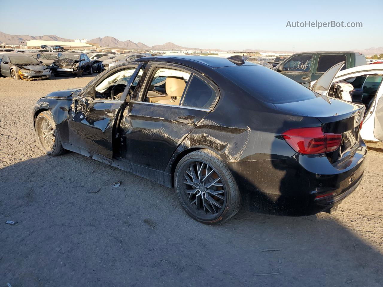 2017 Bmw 330 I Black vin: WBA8B9G38HNU56079