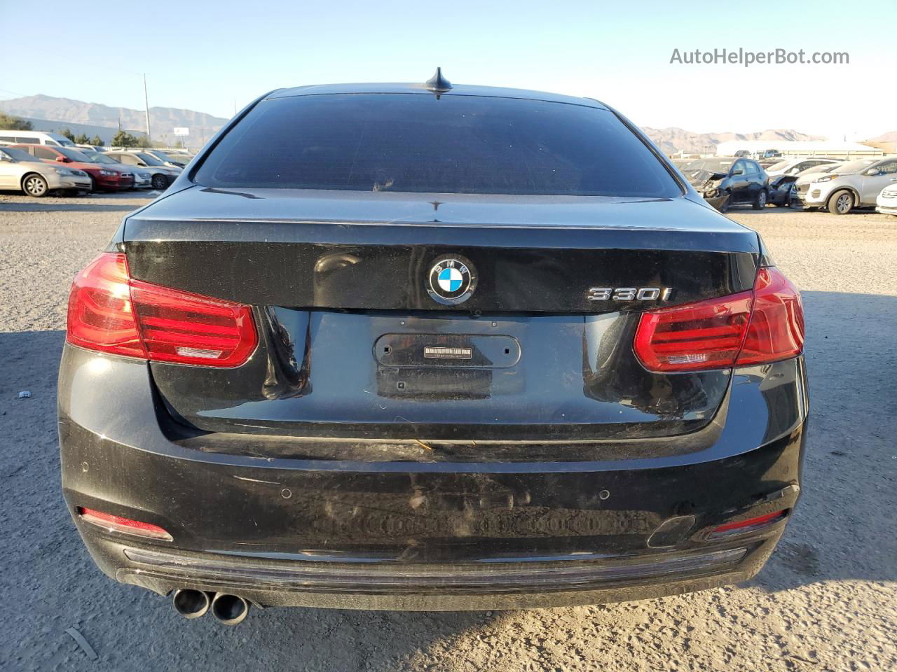 2017 Bmw 330 I Black vin: WBA8B9G38HNU56079