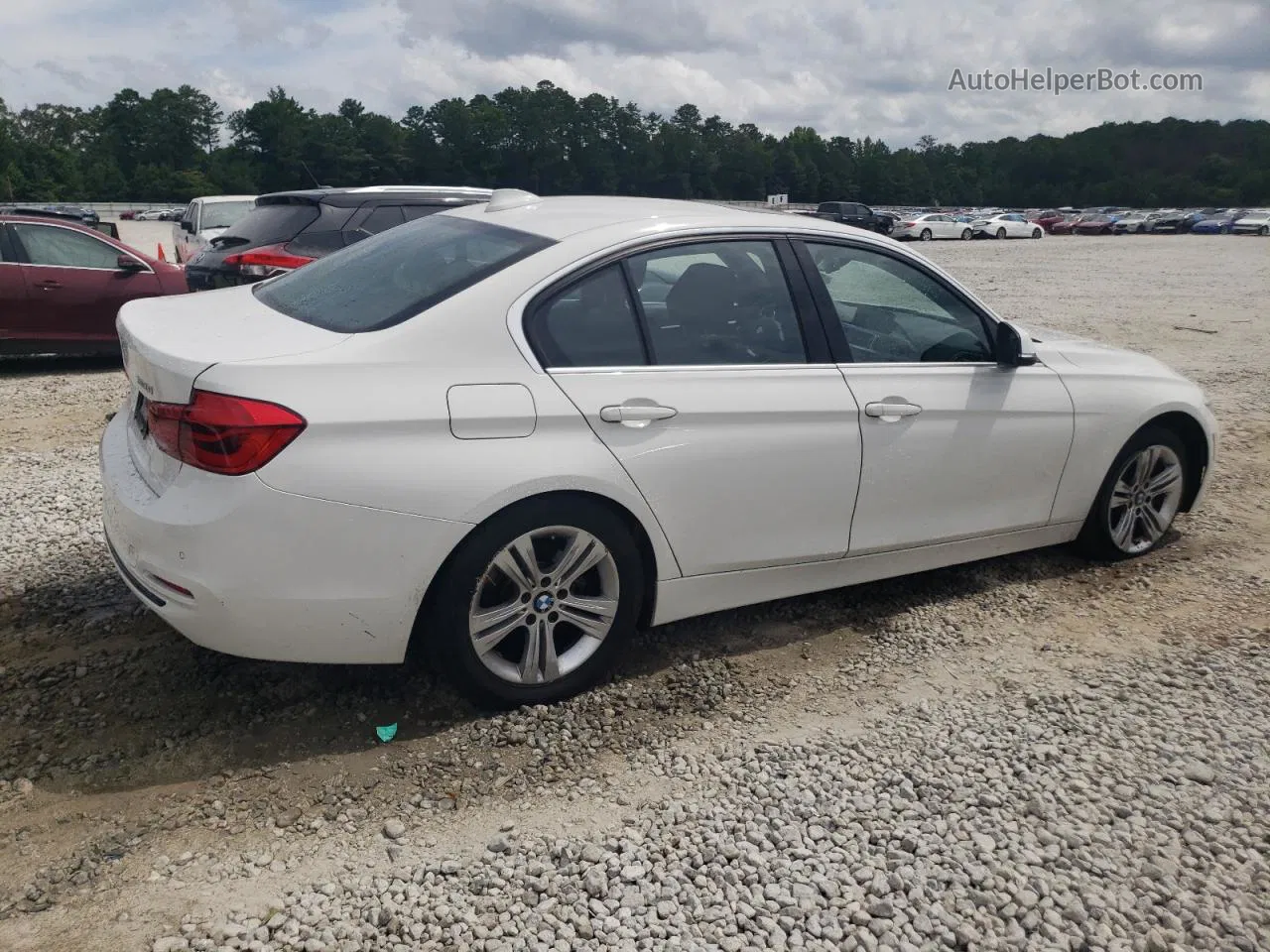 2017 Bmw 330 I White vin: WBA8B9G3XHNU53538