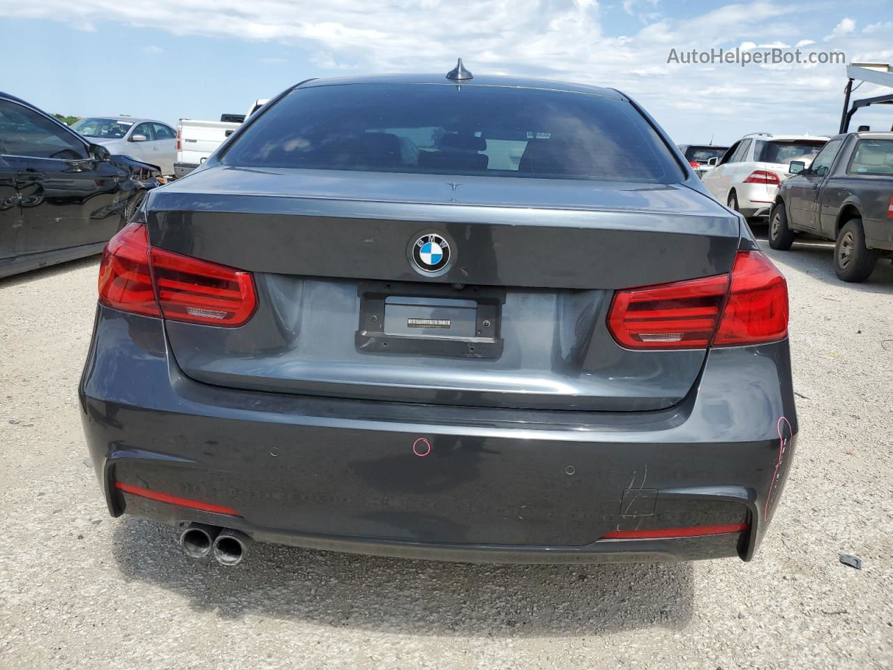 2017 Bmw 330 I Charcoal vin: WBA8B9G50HNU48737