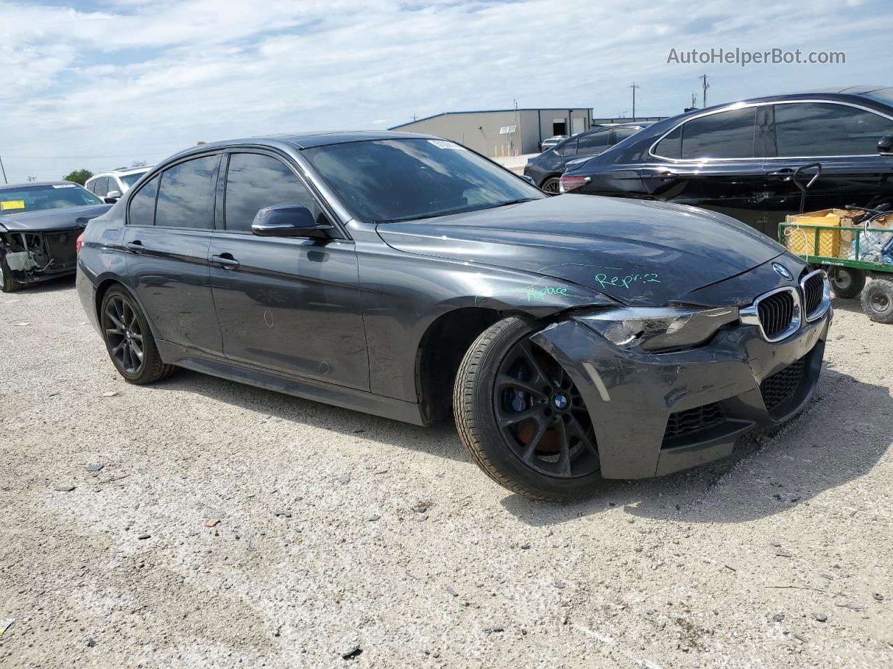 2017 Bmw 330 I Charcoal vin: WBA8B9G50HNU48737