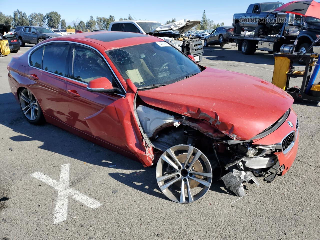 2017 Bmw 330 I Red vin: WBA8B9G50HNU51797