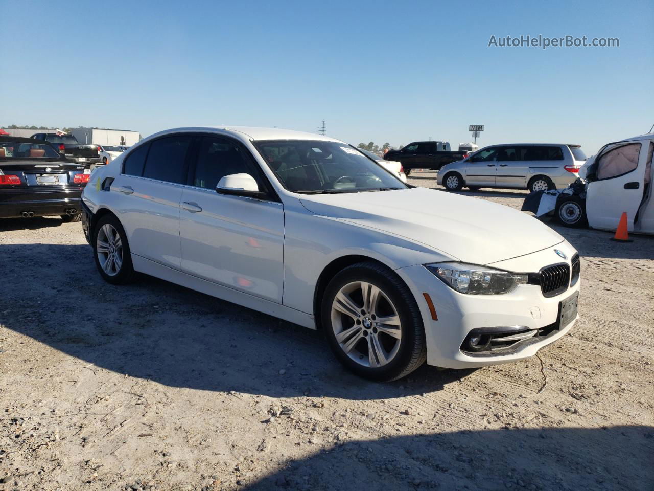 2017 Bmw 330 I White vin: WBA8B9G51HNU48701