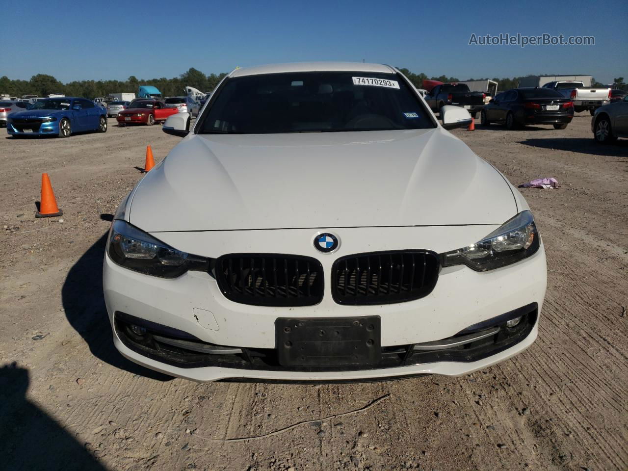 2017 Bmw 330 I White vin: WBA8B9G51HNU48701