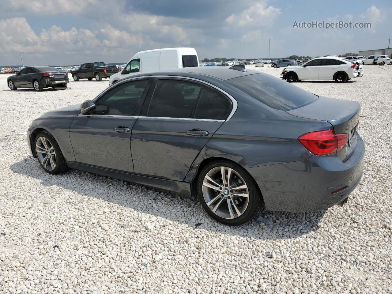 2017 Bmw 330 I Gray vin: WBA8B9G52HNU09647