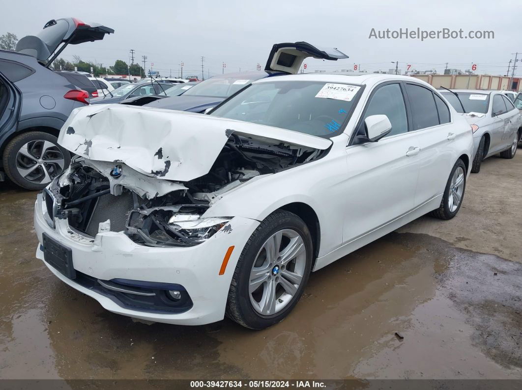 2017 Bmw 330i   White vin: WBA8B9G52HNU49369