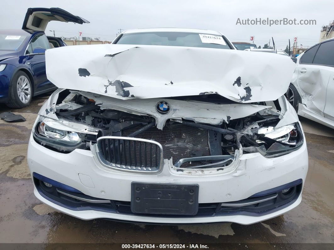 2017 Bmw 330i   White vin: WBA8B9G52HNU49369