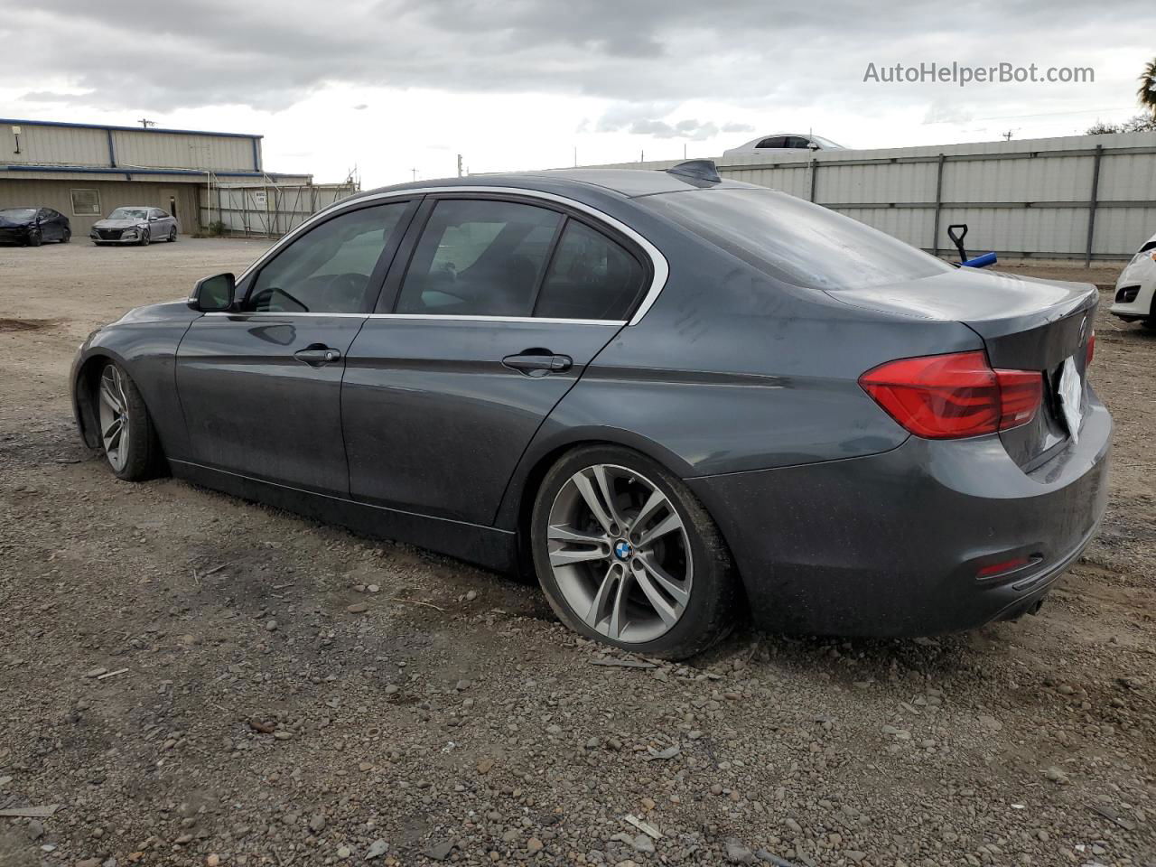 2017 Bmw 330 I Gray vin: WBA8B9G56HNU09621