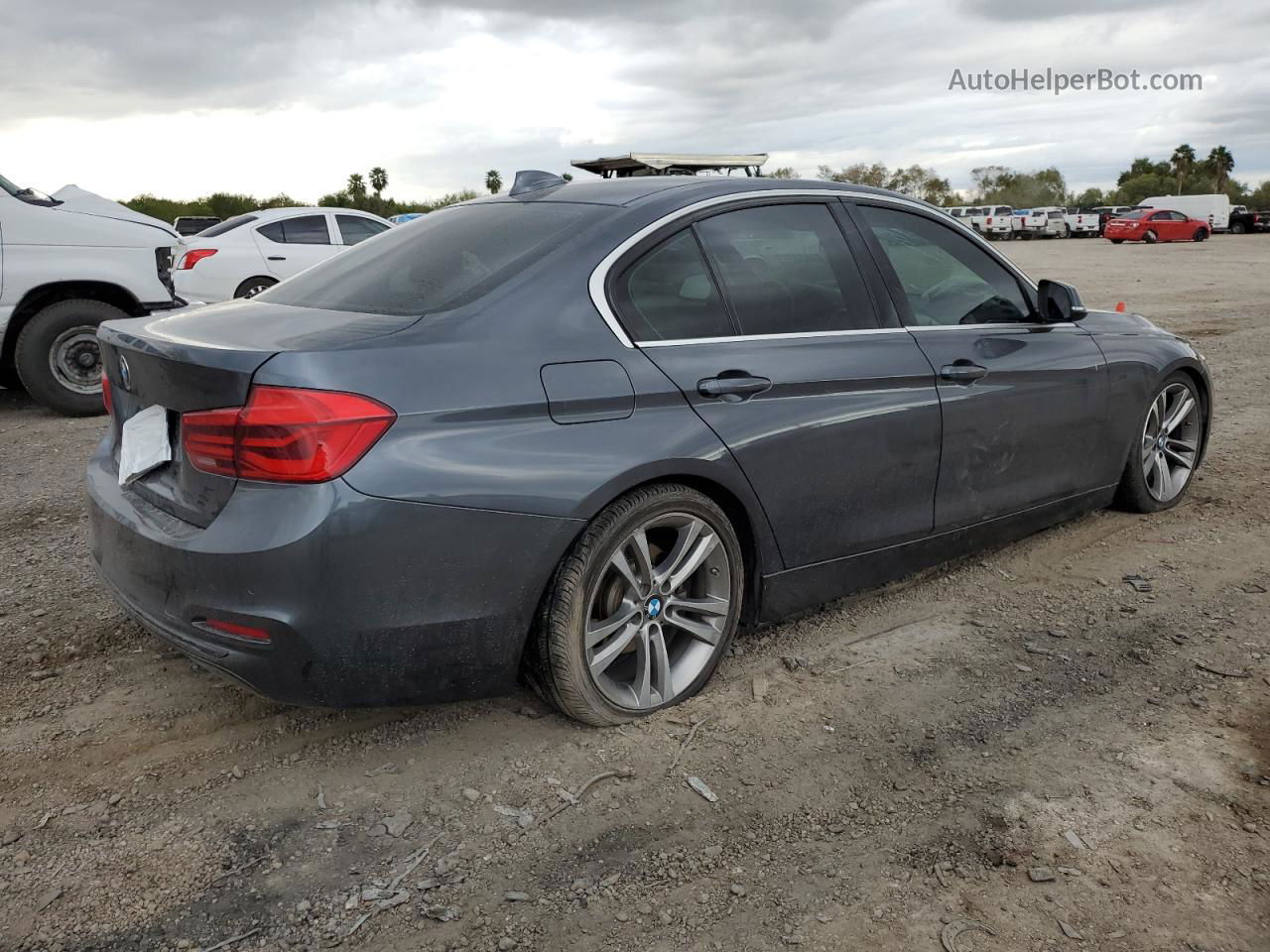 2017 Bmw 330 I Gray vin: WBA8B9G56HNU09621