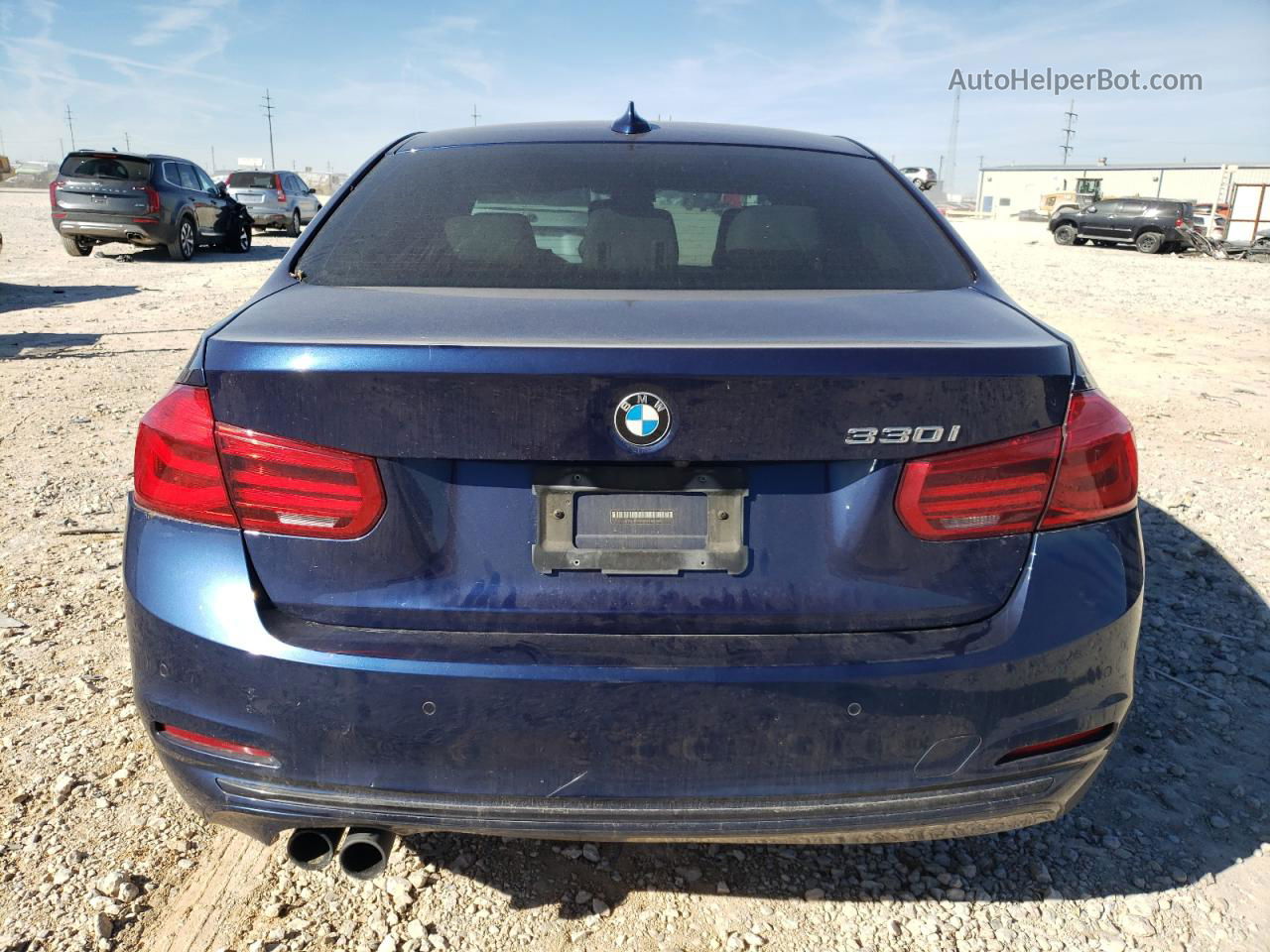 2017 Bmw 330 I Blue vin: WBA8B9G59HNU48588