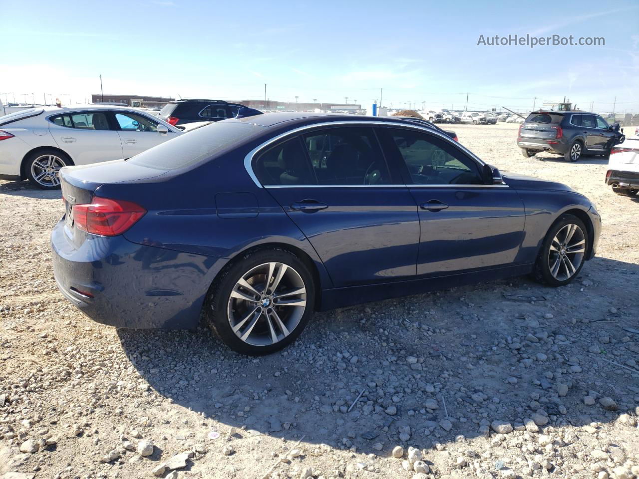 2017 Bmw 330 I Blue vin: WBA8B9G59HNU48588