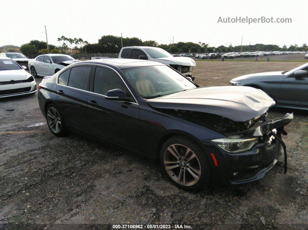 2017 Bmw 3 Series 330i Dark Blue vin: WBA8B9G5XHNU09685