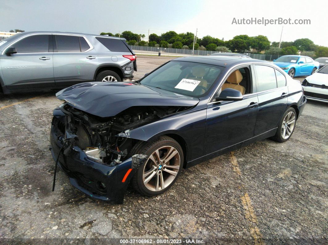 2017 Bmw 3 Series 330i Dark Blue vin: WBA8B9G5XHNU09685