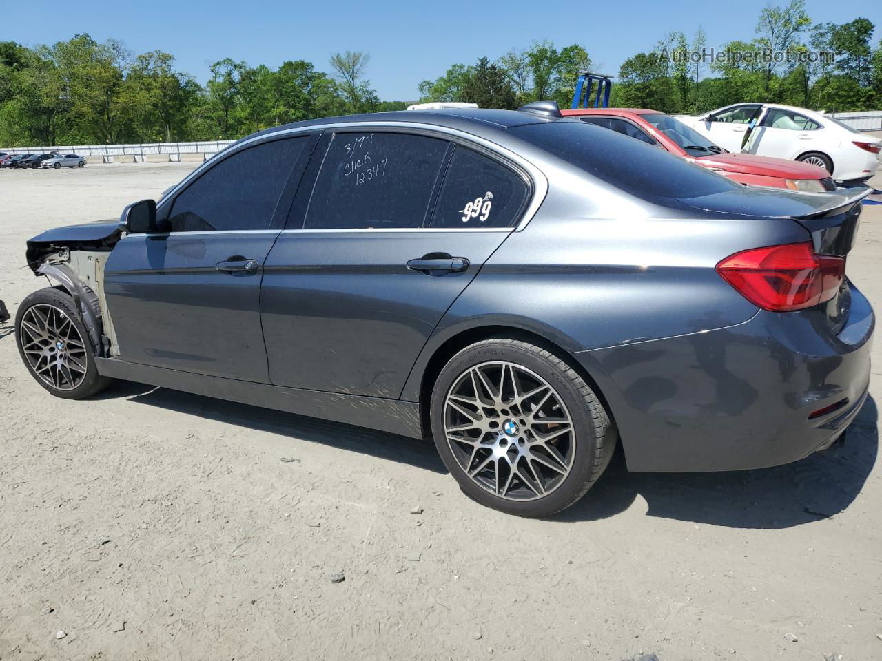 2017 Bmw 330 I Gray vin: WBA8B9G5XHNU09766