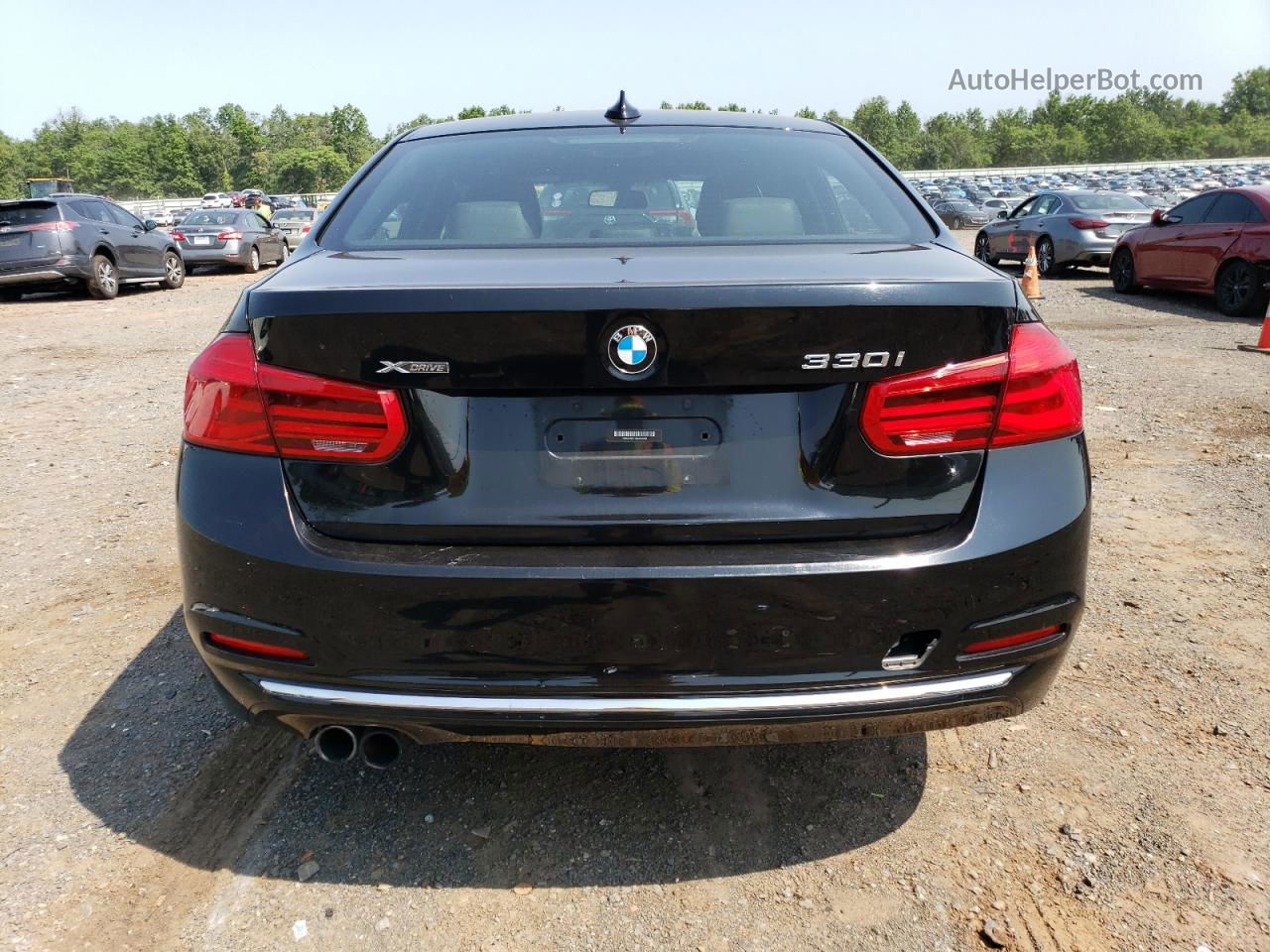 2017 Bmw 330 Xi Black vin: WBA8D9C31HA003946