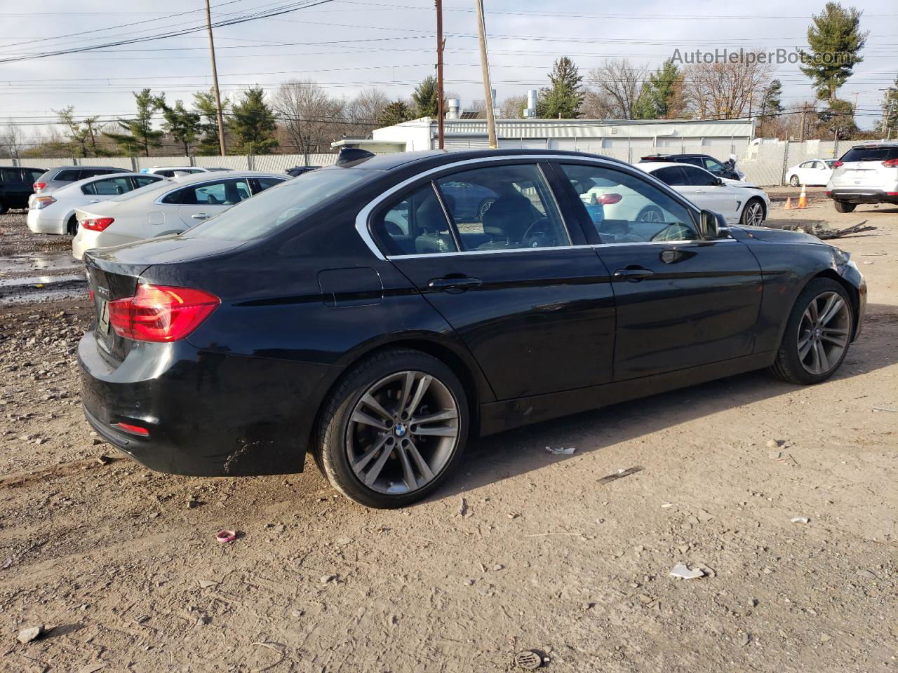 2017 Bmw 330 Xi Black vin: WBA8D9C35HA004887