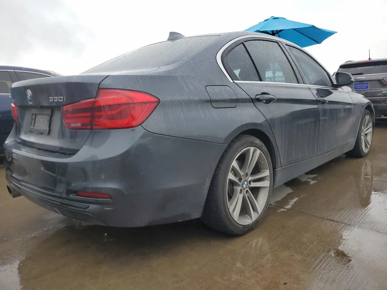 2017 Bmw 330 Xi Gray vin: WBA8D9C35HA011077