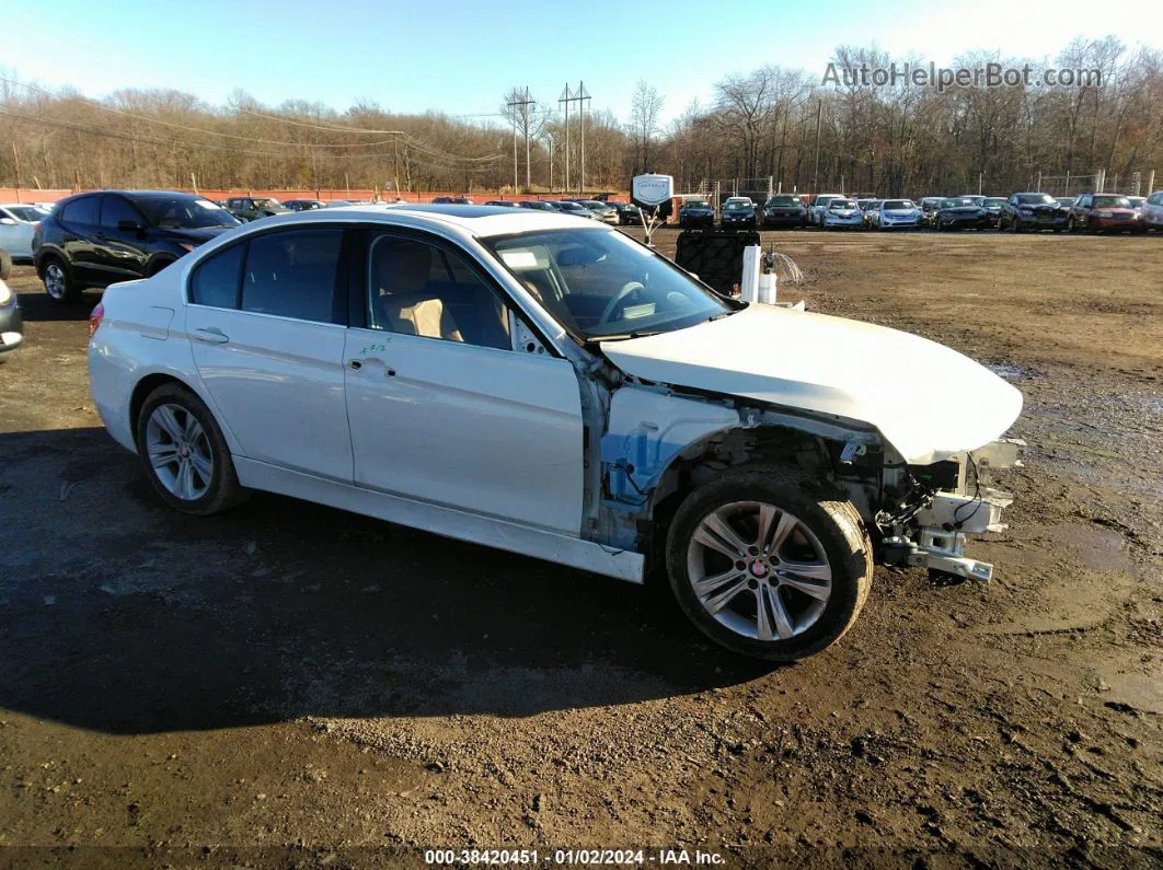 2017 Bmw 330i Xdrive White vin: WBA8D9C37HA004759