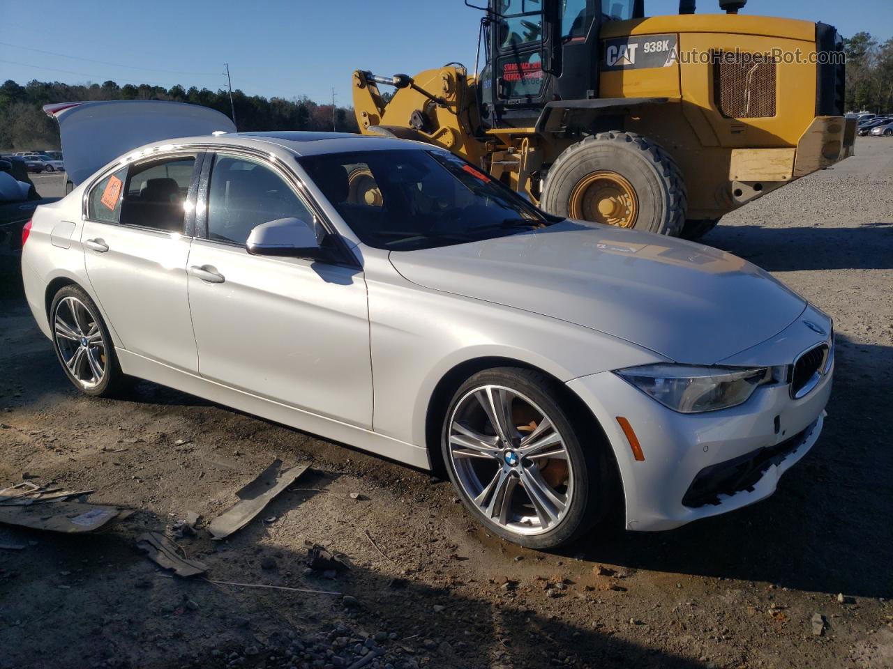 2017 Bmw 330 Xi White vin: WBA8D9C37HA012313