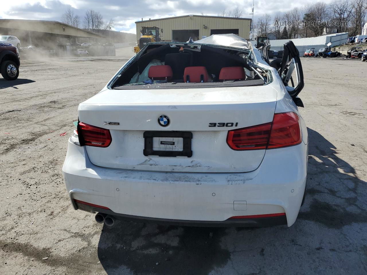 2017 Bmw 330 Xi White vin: WBA8D9C51HA003740