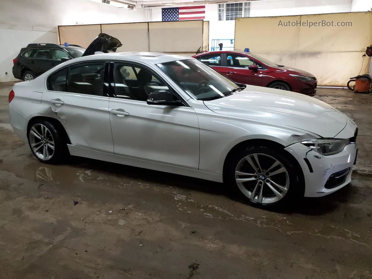 2017 Bmw 330 Xi Белый vin: WBA8D9C58HK677801