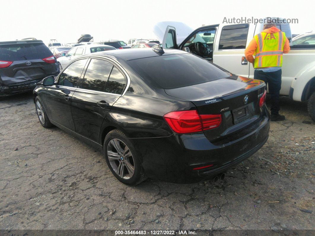 2017 Bmw 3 Series 330i Xdrive Black vin: WBA8D9C58HK677863