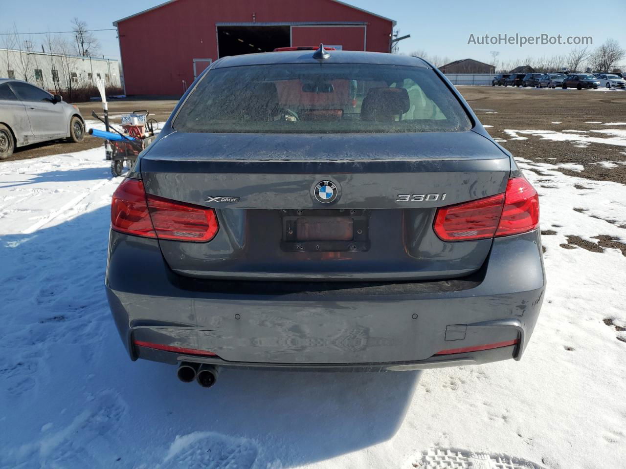 2017 Bmw 330 Xi Gray vin: WBA8D9G31HNU64602