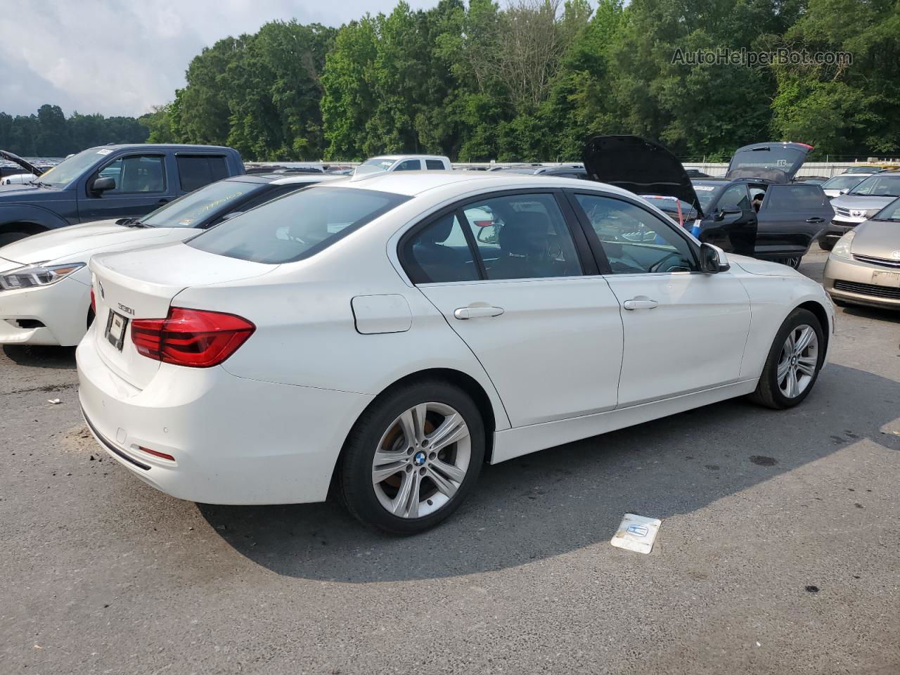 2017 Bmw 330 Xi White vin: WBA8D9G31HNU65538