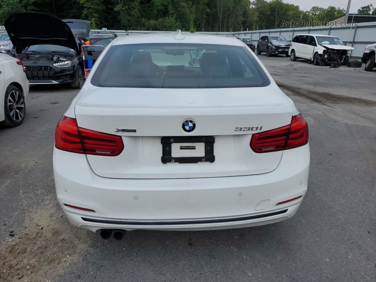 2017 Bmw 330 Xi White vin: WBA8D9G31HNU65538